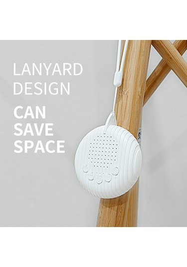 Suofeng Q3 Bebek Uyku Aleti - Beyaz Gürültü İle 8 Müzik Seçeneği - 23 Saat Kullanim Süresi - Beyaz Beyaz