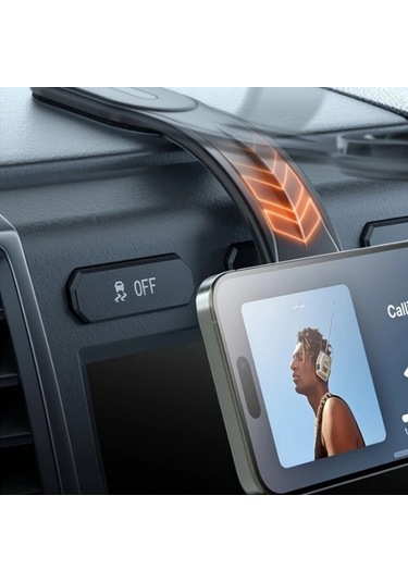 Primepickings Black- Manyetik Araç Telefon Tutucu Çıkarılabilir Bükülebilir Kol