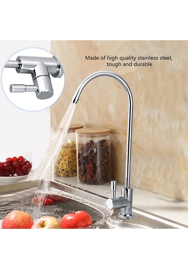 Yaozixa Mutfak Su Arıtıcı Kranı - Çinko Alaşımlı, 360 Döner, Alt Dolap Filtre Sistemlerine Uyumlu, Dayanıklı Tasarım