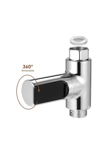 Geekyou Bebek Ve Yaşlılar İçin Su Basıncı İle Çalışan Led Ekranlı Dijital Duş Su Sıcaklığı Ölçer Diğer