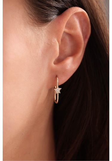 Gianfranco Ataş Model Taşlı Yıldız Küpe