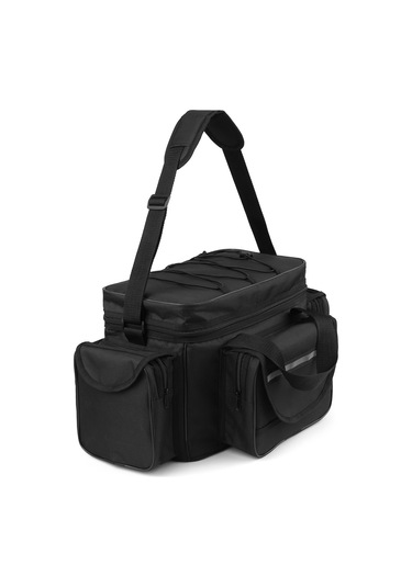 Büyük Kapasiteli Olta Takımı Çanta Su Geçirmez Olta-siyah