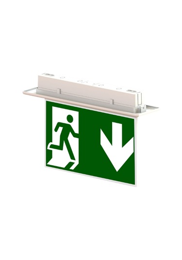 Acil Yönlendirme Sıva Üstü (Aşağı Koşan), Kendinden Bataryalı, 2