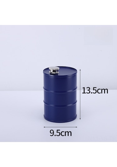 Yunboo 304 Paslanmaz Çelik Taşınabilir Kampya Alkollü İçecek Depolama Kavanozu - Mavi, 750ml Mavi