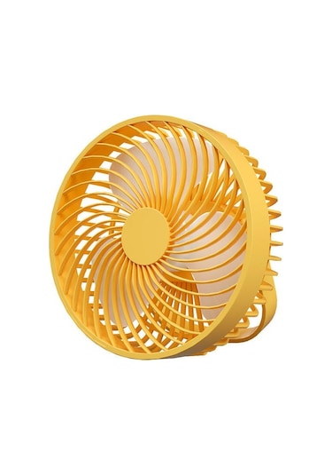 1200 Mah Plastik Elle Tutulan Fan, Basit Ve Taşınabilir, Güçlü Rüzgarlı Küçük Fan Için Uygun Ve Öğrenci Yurtta Sessiz Ktphrr Sarı