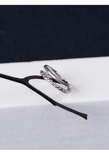 Sılverme Monoserlik Minimalist Kulak Üçgeni Kapalı Kolye Gümüş 925 94659270 Diğer