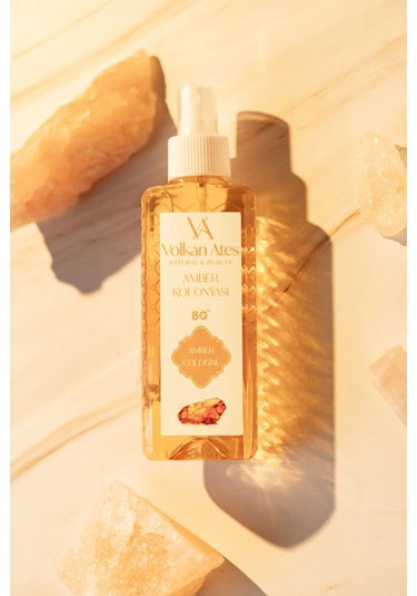 Volkan Ates Natural & Beauty Parfümlü Kolonya - Amber 150 Ml