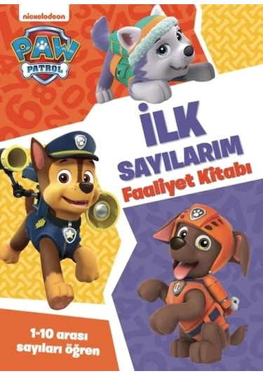 Paw Patrol - İlk Sayılarım Faaliyet Kitabı