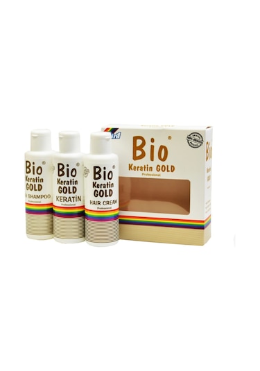 Bio Keratin Gold Brezilya Fönü Şampuan + Keratin + Krem 3 x 150 ML