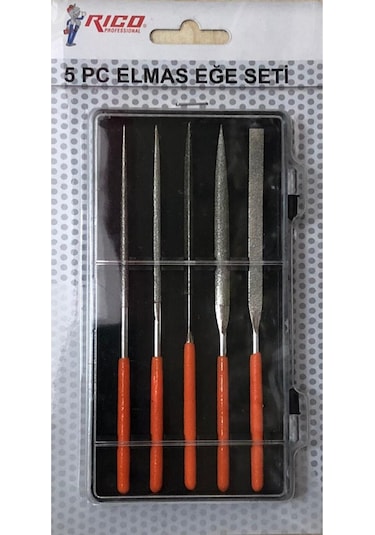 Rico 5 Parça Elmas Eğe Seti Elmas Törpü Seti