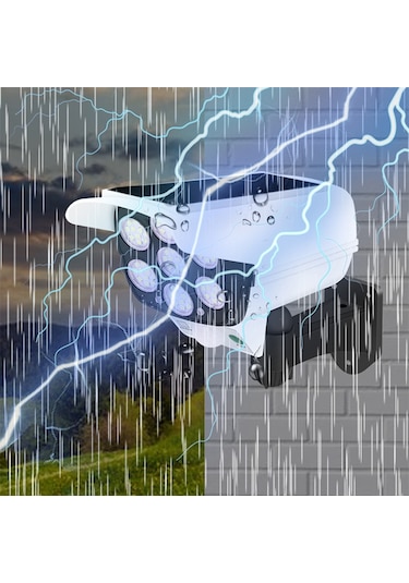 Cbtx 2178t Kamera Tipi Solar 77 Led Işık Hareket Sensörü Bahçe Lambası Duvara Monte Sokak Lambası Uzaktan Kumandalı Projektör Diğer