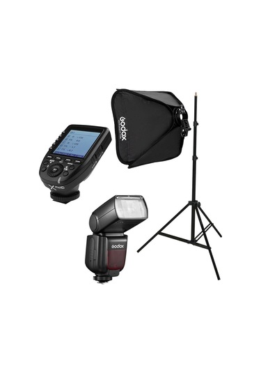 Godox Tt685ıı-c Canon Flaş Full Set - X Pro + 40x40 Softbox
