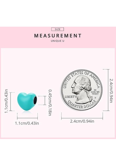 Pembe Wostu Emaye Pürüzsüz Kırmızı, Pembe Ve Mavi Üç Renkli Kalp Şekli 925 Ayar Gümüş Göz Alıcı Boncuk Fit Bilezik Bileklik Güzel Takı