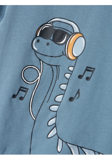 Name It Nmmvilasse Ss Nreg Top Erkek Çocuk T-shirt 13241571 Mavi