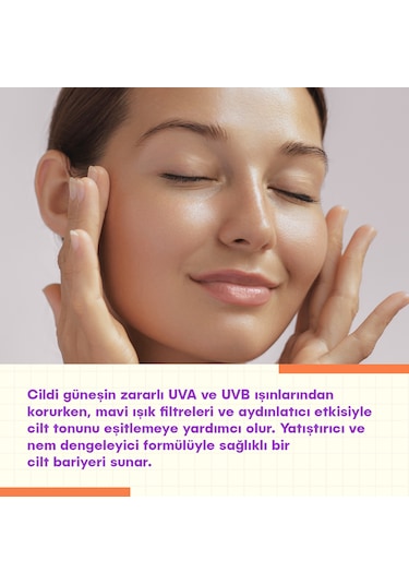 She Vec Just Protected From Sun Aydınlatıcı ve Leke Karşıtı Güneş Koruyucu Krem SPF50+ 50 ML