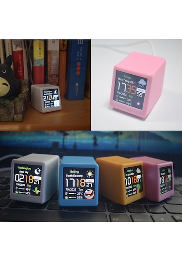 Renkli Oled Çok Fonksiyonlu Bilgi Ekranı Wifi Akıllı Sarı