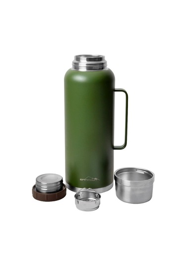 Nurgaz Ng 166Y Yeşil Campout Çift Katmanlı Termos 2600 Ml Yeşil