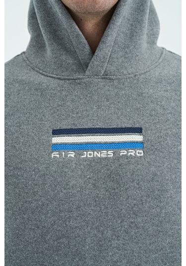 Tommy Life Hern Gri Melanj Erkek Polar Sweatshirt - 88301 GRİ MELANJ