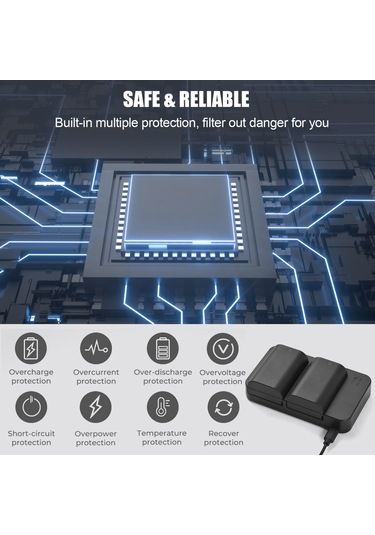 Xindoker Canon R7 R6 R5 İçin 2 Adet 2600mah Lp-e6 Pil + Çift Yuvalı Şarj Cihazı Ve Usb Kablosu