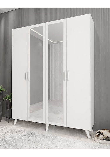 Açelya Portmanto Vestiyer Ayakkabılık Beyaz - Ücretsiz Kurulum M2