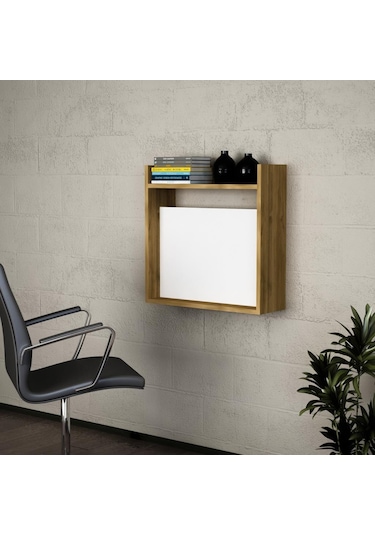 Dekorister Laptop Çalışma Masası Beyaz-Ceviz