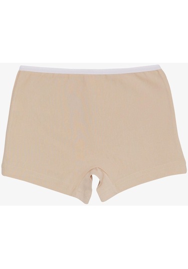 Breeze Kız Çocuk Boxer Hello Yazı Baskılı 5-11 Yaş, Bej-bej Bej
