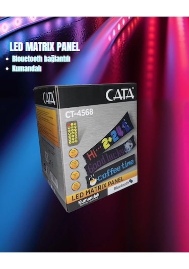 Cata Ct-4568 Led Matrix Panel Kumandalı - Bluetooth