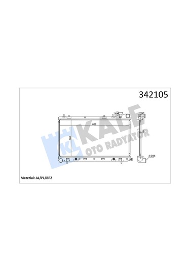 Kale 342105 Radyatör Subaru Subaru Forester Al-pl-brz 45111sa030-45111sa031-45119sa050