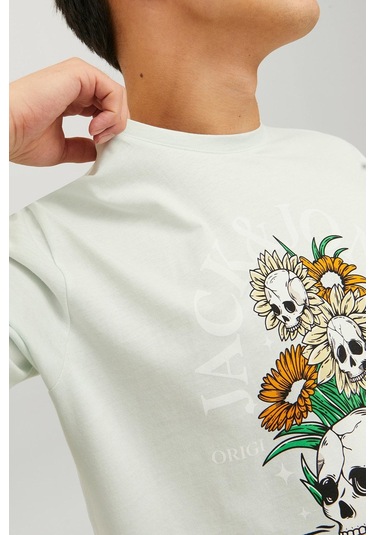 Jack & Jones Kuru Kafa T-shirt Jorbeachbone Erkek Tişört 12234309 001