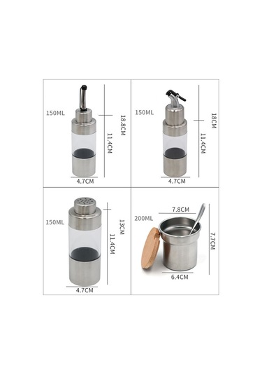 Sones Ahşap Yaratıcı Baharat Kavanozu Seti Mutfak Rafı Diğer