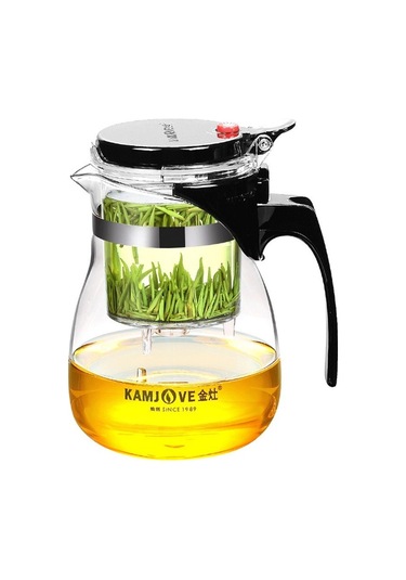 Sones Kamjove Elegant Cup Çaydanlık Isıya Dayanıklı Cam Çay Seti, Stil:tp-757 700ml Diğer