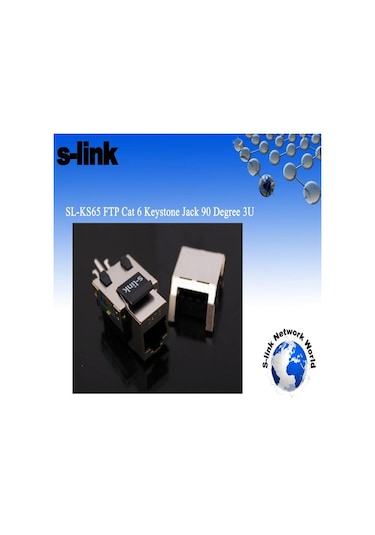 S-lınk Sl-ks65 Ftp Cat6 3u 90 Derece Kestone Jack
