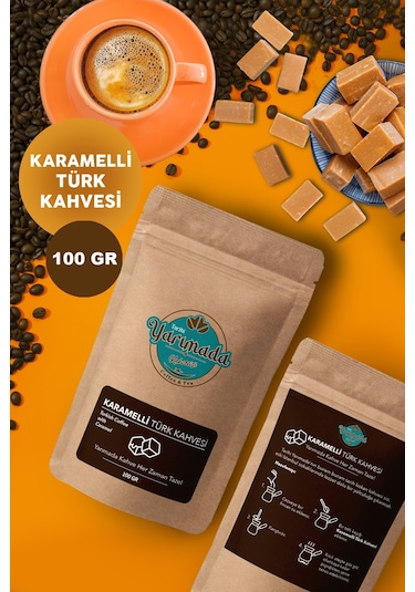 Tarihi Yarımada Kahvecisi Taze Çekilmiş Orta Kavrulmuş ve Öğütülmüş Karamelli Türk Kahvesi 100 G