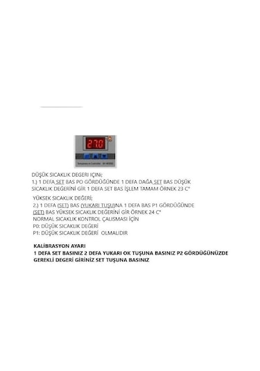 Dijital Termostat Sıcaklık Kontrol 220 Volt 10 Amper 1500 Watt
