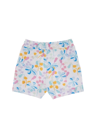 U.S. Polo Assn. Kız Çocuk Beyaz Çiçek Desenli Relax Fit Örme Şort 50299996-VR013 U.S. Polo Assn. Kız Çocuk Beyaz Çiçek Desenli Relax Fit Örme Şort 50299996-VR013