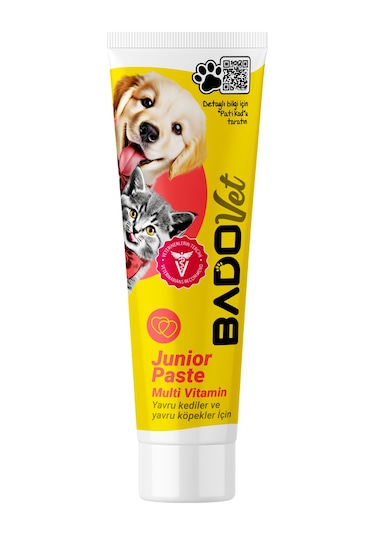 Bado Junior Paste Yavru Kedi Ve Köpekler İçin Multi Vitamin Paste 100 Ml