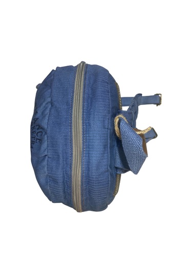 Kaliteli Renkli Vintage Disayn Günlük Sırt Gezi Okul Seyahat Çantası 31 Cm X 41 Cm Mavi - Beyaz