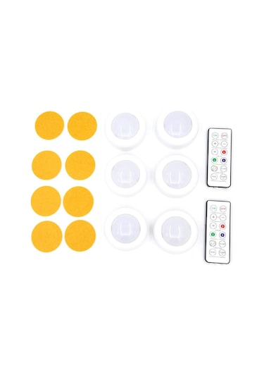 Inf Led Spot Seti 2 Pratik Uzaktan Kumandayla 6 Şık Işık Diğer