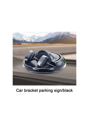 Seametal Araba Telefon Tutucu Abs Gösterge Paneli Navigasyon 360 Dönme Park Numarası Plaka Sabit Kaymaz Evrensel Siyah