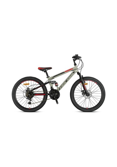 Hunter - 24" - Mtb - 14.5' - 21 Vites - M.disc - Bej-siyah/kırmızı Bej - Siyah