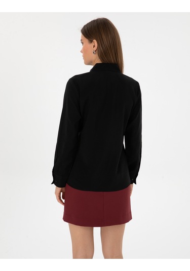 Pierre Cardin Kadın Siyah Gömlek Desenli 50318195-vr046 Siyah