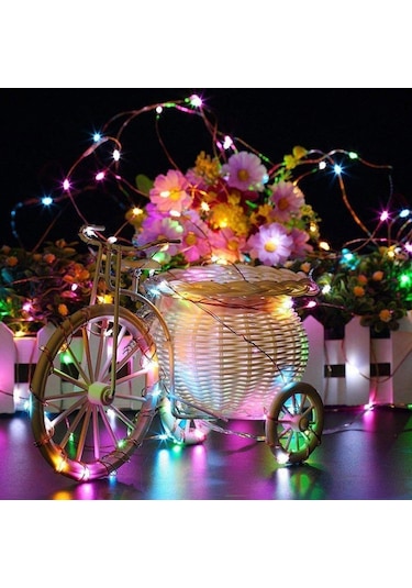 Schulzz Solar Güneş Enerji Dış Bahçe 8 Modlu 20Metre Düz 200Led C