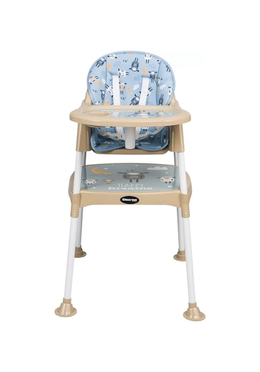 Maxi Taxi Feeding Kuzu Desenli 3 İn 1 Mama Sandalyesi - Mavi
