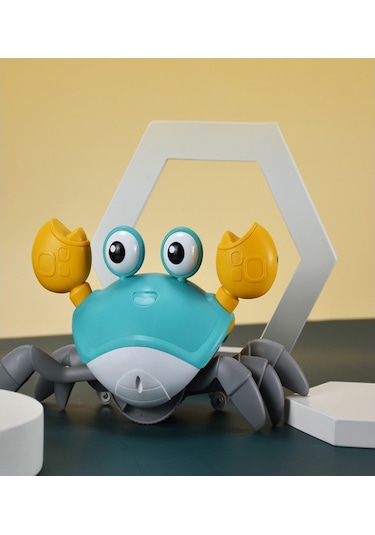 Seher Şarjlı Müzikli Hareketli Oyuncak Yengeç Yürüme Yardımcısı Otomatik Sensörlü