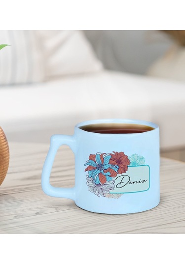 Bk Gift Kişiye Özel İsimli Pastel Mavi Middle Kupa Bardak-21, Arkadaşa Hediye, Ev Hediyesi, Doğum Günü Hediyesi, Ofis Hediyesi Kobitmeyencom30030 Bk G