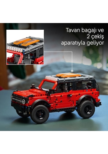 LEGO® Technic Ford Bronco® SUV 42213 - 9 Yaş ve Üzeri Araç Seven Çocuklar için Yaratıcı Oyuncak Yapım Seti (943 Parça)