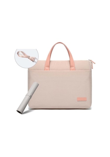 Sones Macbook Uyumlu 15,6-16,1 İnç İçin Mahoo 10188 Ultra İnce El Bilgisayar Çantası Postacı Dizüstü Bilgisayar Çantası, Renk: Haki + Gri Mouse Pad Diğer