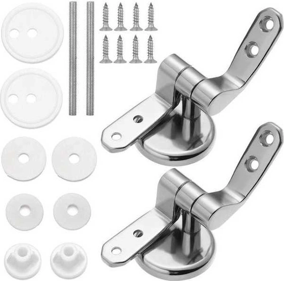 Tongxida Krom Klozet Bağlantı Parçaları, Yedek Menteşe Ve Kapağı, Klozet Kapağı Menteşesi, Tuvalet Bağlayıcı Aksesuarı Gümüş