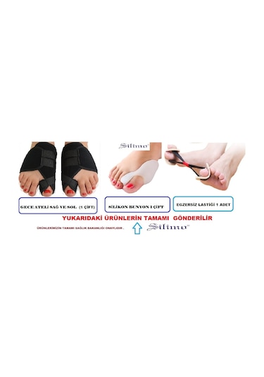 Silimo Medikal Ayak Baş Parmak Gece Ateli Ayak Kemik Çıkıntısı Bunyon