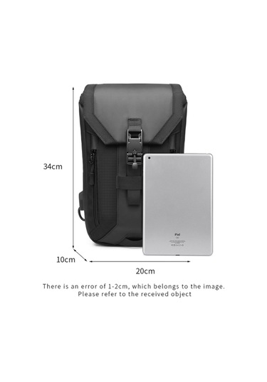 Sones Ozuko 9334 Erkek Dış Mekan Çok Fonksiyonlu Su Geçirmez Messenger Çanta, Harici Usb Şarj Bağlantı Noktalı